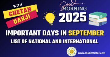Important Days in September 2025 - List of National International