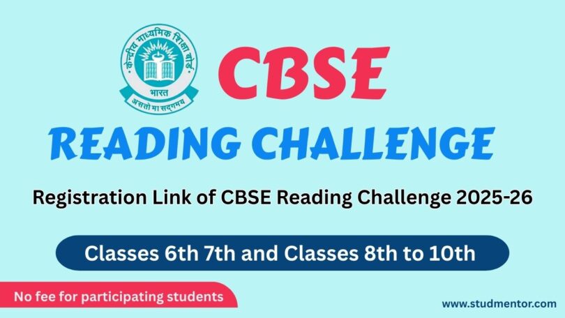 Registration Link of CBSE Reading Challenge 2025-26