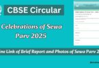 CBSE Circular - Celebrations of Sewa Parv 2025