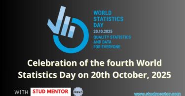 Celebration of the fourth World Statistics Day on 20th October, 2025