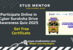 Participate Online in Cyber Suraksha Drive Awareness Quiz 2025