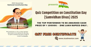 Quiz on Constitution Day - 26 November 2025 with Certificate