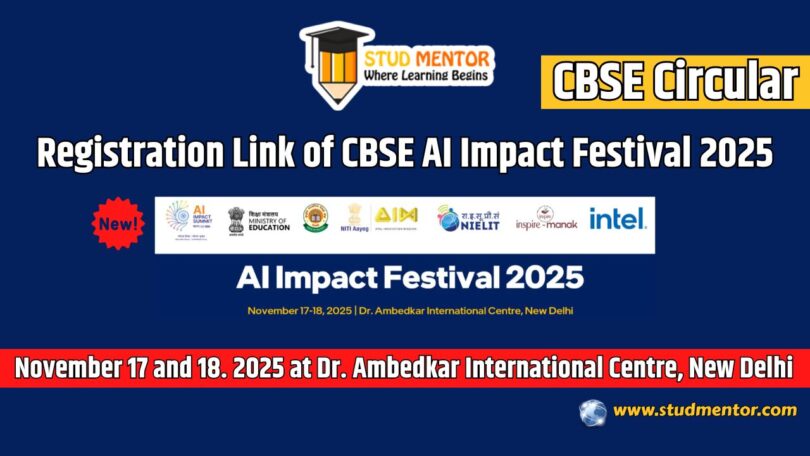 Registration Link of CBSE AI Impact Festival 2025