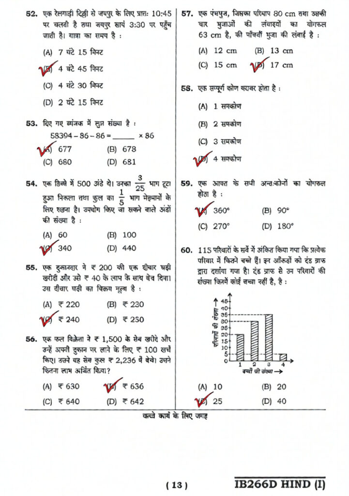 Navodaya Class 6 Paper 2025 Page 13