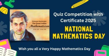Quiz on National Mathematics Day with Certificate 2025
