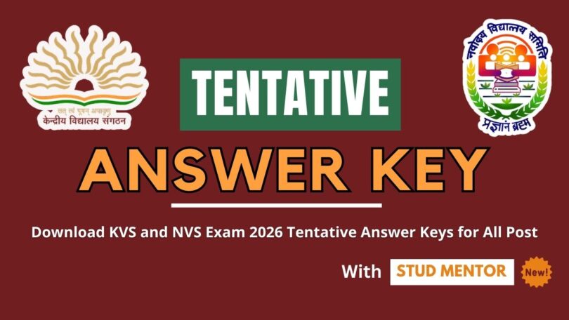 Download KVS and NVS Exam 2026 Tentative Answer Keys for All Post