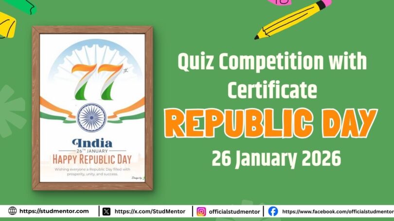Quiz Competition with Certificate on Republic Day 26 January 2026