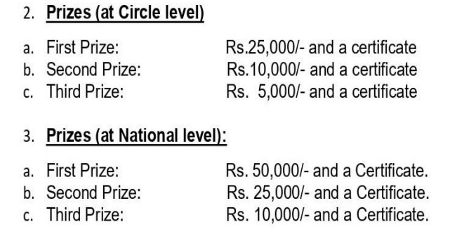 prizes- Union Postal Department 2026 International Letter Writing Competition