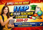 Apply Online Application in ITEP 4 Year Teacher Course 2026-27