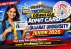 Download Admit Card of Gujarat University Junior 2026