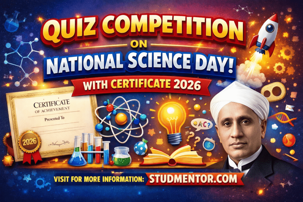 Competitive Science Image Quiz Competition on National Science Day with Certificate 2026 - Stud ...