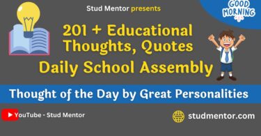 201 Thought of the Day for Students with Meaning (2026)