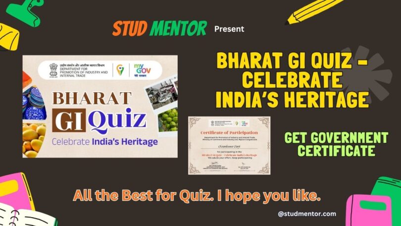 BHARAT GI Quiz – Celebrate India’s Heritage 2026 with Certificate
