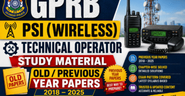 GPRB - PSI (Wireless) and Technical Operator Study Material Old Papers 2026