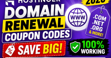 Hostinger Domain Renewal Coupon Codes 2026 Save Big Working
