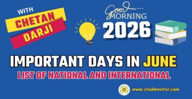 Important Days in June 2026 - List of National International
