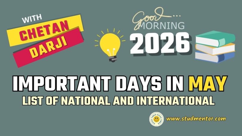 Important Days in May 2026 - List of National International