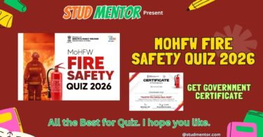 Participate Online in MoHFW Fire Safety Quiz 2026 with Certificate