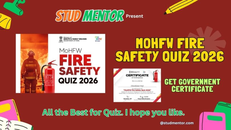Participate Online in MoHFW Fire Safety Quiz 2026 with Certificate