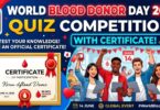 Quiz on World Blood Donor Day – 14 June 2026 with Certificate