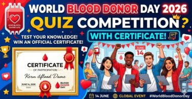 Quiz on World Blood Donor Day – 14 June 2026 with Certificate