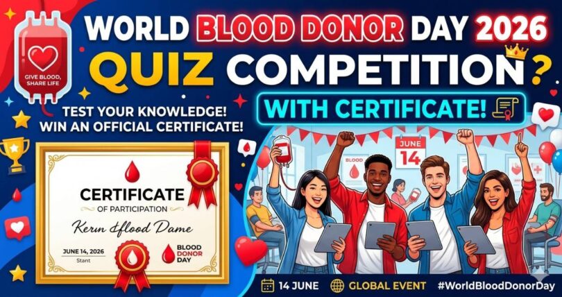 Quiz on World Blood Donor Day – 14 June 2026 with Certificate