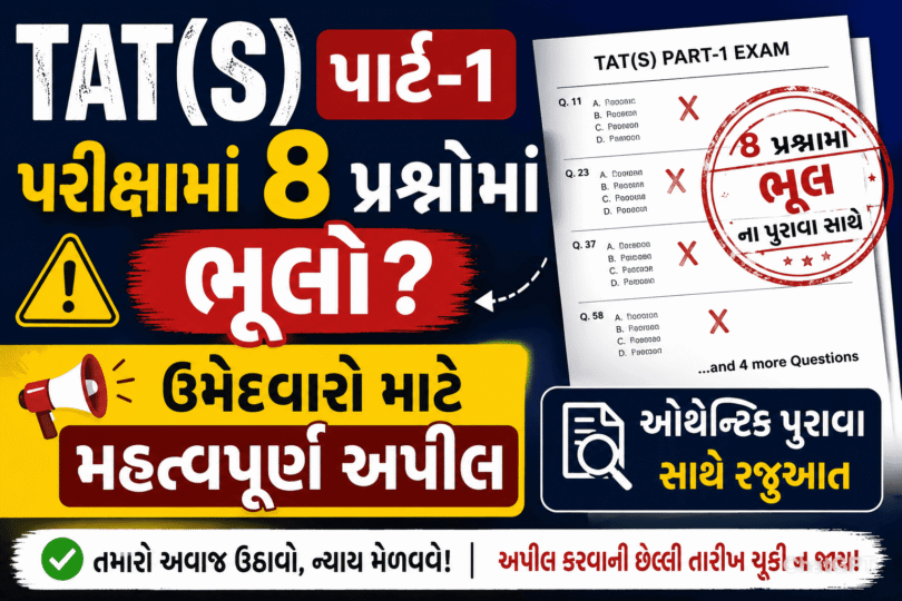 TAT(S) Part-1 Exam 2026 Errors Found in Questions with Evidence
