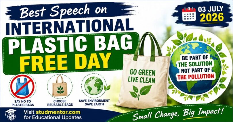 Best Speech on International Plastic Bag Free Day - 03 July 2026