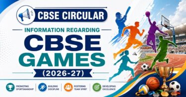 CBSE Circular - Information Regarding CBSE Games (2026-27)