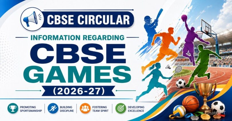 CBSE Circular - Information Regarding CBSE Games (2026-27)