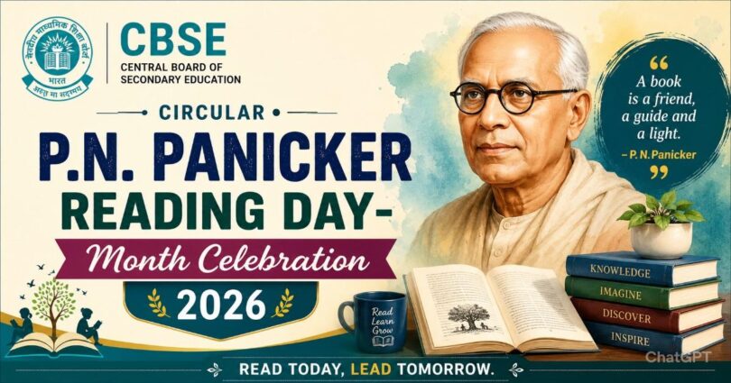 CBSE Circular - P.N. Panicker Reading Day- Month Celebration 2026