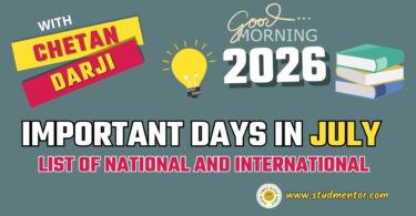 Important Days in July 2026 - List of National International
