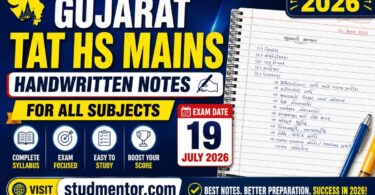 TAT HS Mains Exam Handwritten Notes for All Subjects 2026