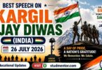 Best Speech on Kargil Vijay Diwas (India) - 26 July 2026
