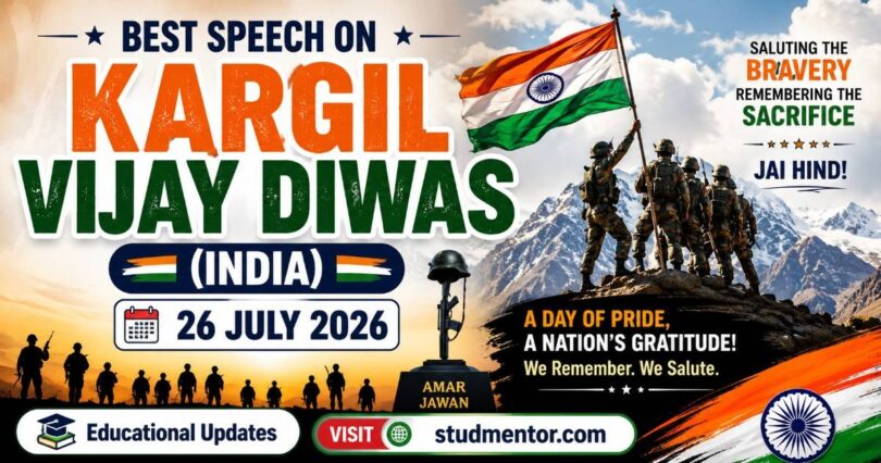 Best Speech on Kargil Vijay Diwas (India) - 26 July 2026
