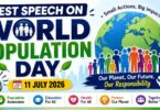Best Speech on World Population Day - 11 July 2026