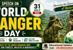 Best Speech on World Ranger Day - 31 July 2026