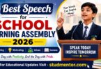 Common for all - Best Speech for School Morning Assembly 2026