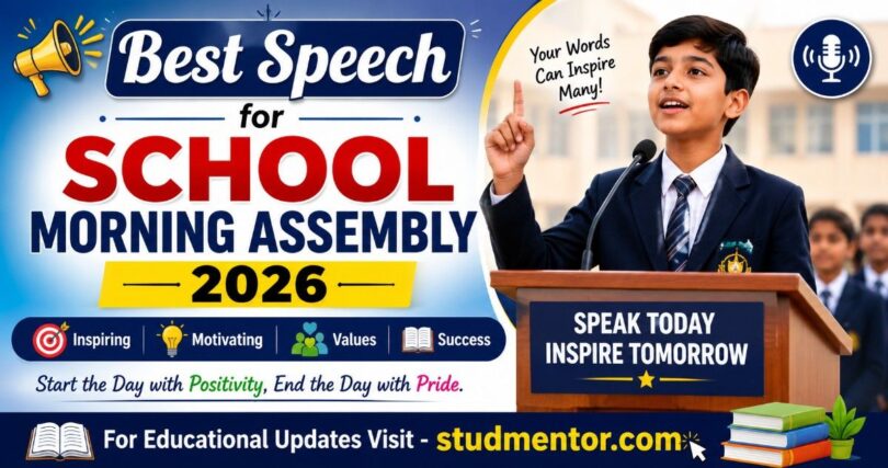 Common for all - Best Speech for School Morning Assembly 2026