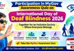 Participation in MyGov Awareness Quiz on the International Day of Deaf Blindness 2026