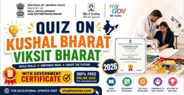 Quiz on Kushal Bharat Viksit Bharat - With Government Certificate 2026