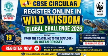 Register Online in Wild Wisdom Global Challenge 2026 - CBSE Circular