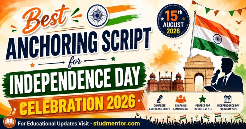 Best Anchoring Script for Independence Day Celebration 15 August 2026