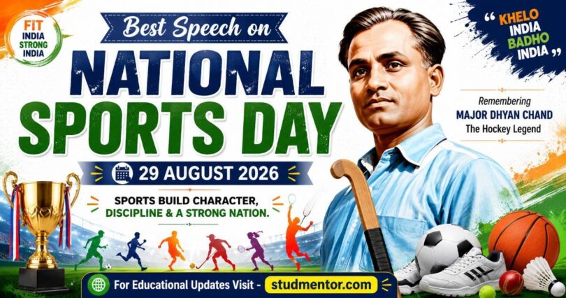 Best Speech on National Sports Day - 29 August 2026