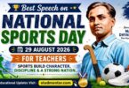 Best Speech on National Sports Day - 29 August 2026 for Teachers
