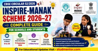 INSPIRE-MANAK Scheme 2026–27 – Complete Guide for Schools and Students