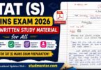 TAT (S) Mains Exam 2026 Handwritten Study Material for All in PDF