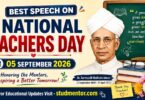 Best Speech on National Teachers Day – 05 September 2026
