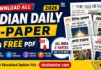 Download All Indian Daily E-Paper in Free PDF 2026