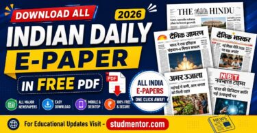Download All Indian Daily E-Paper in Free PDF 2026